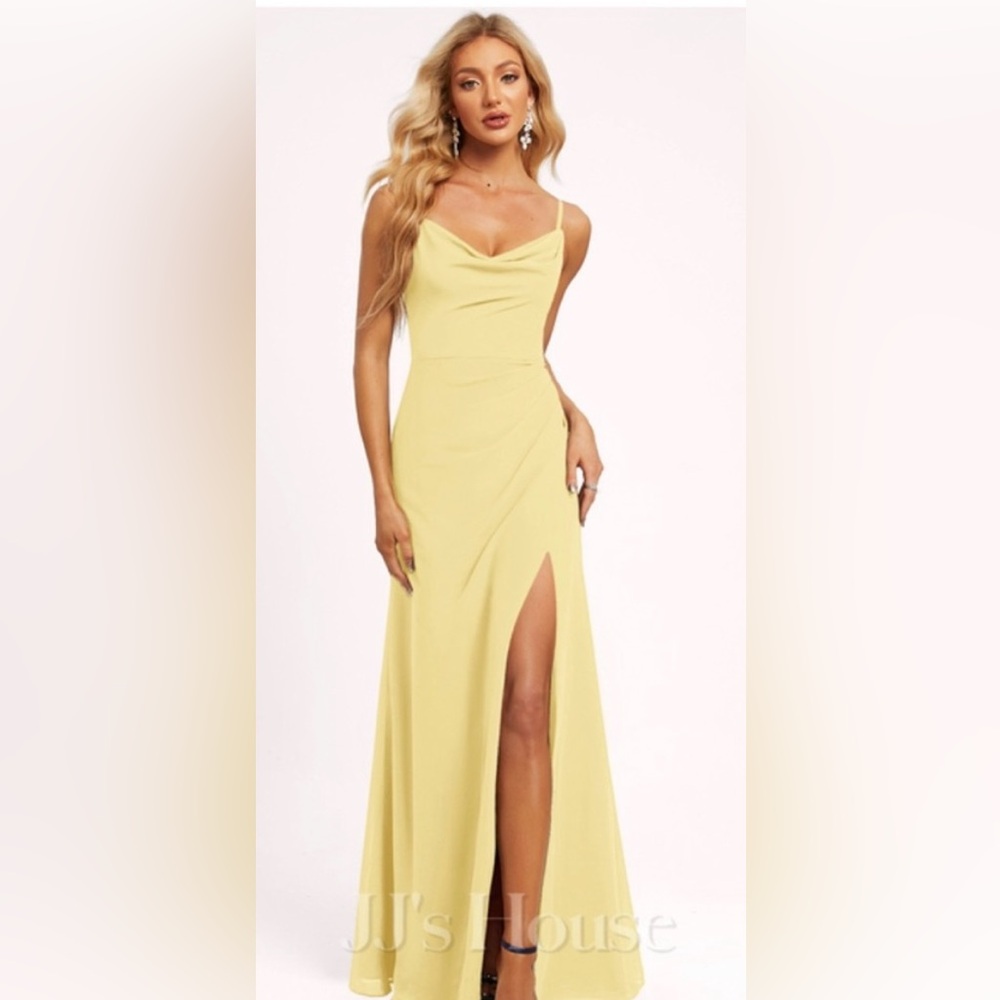 Yellow bridesmaid dress